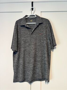Greg Norman Collection Charcoal Heather Performance Polo